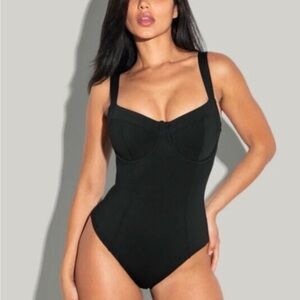 TA3 Black One piece Bathing suit Lifty